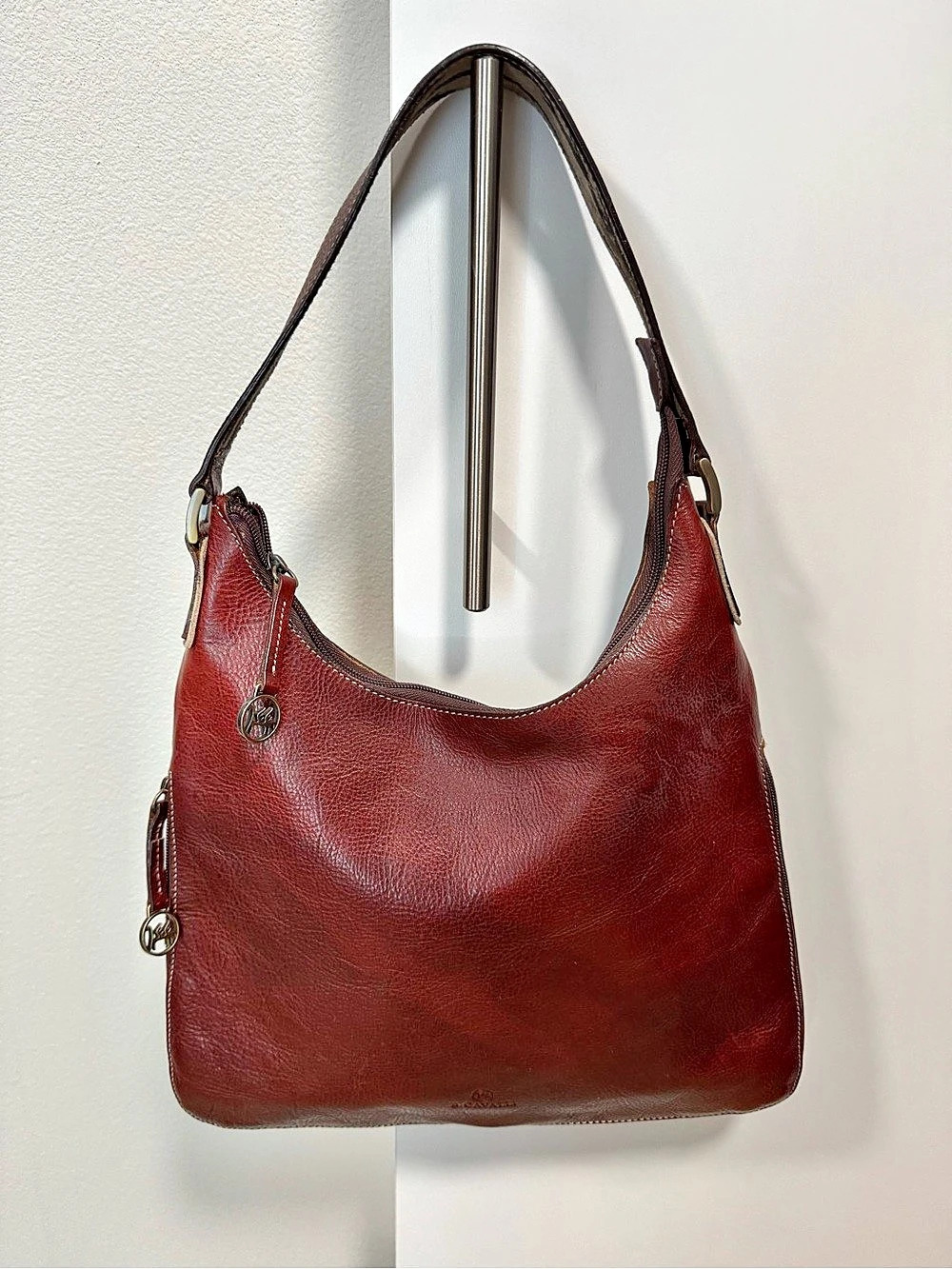 B. Cavalli Hobo Shoulder Bag in Red